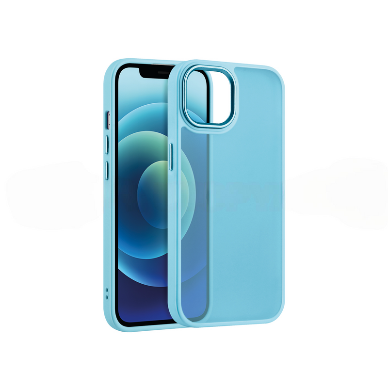 Coque Satin Matte iPhone (Bleu Dragée)