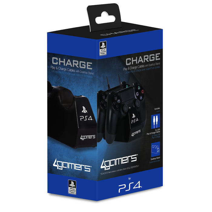 CHARGE+STAND RANGEMENT NOIR  MANETTES PS4