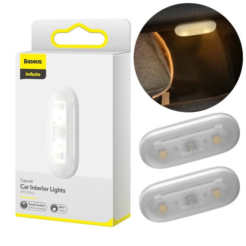 Baseus Lot de 2 lampe d'intérieur pour véhicule