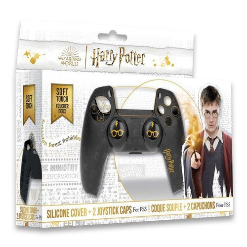 Coque Silicone + Grips - Harry Potter - Noir