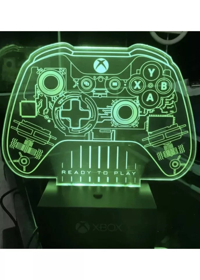 Microsoft Xbox : lampe en forme de manette / Acrylic controller light