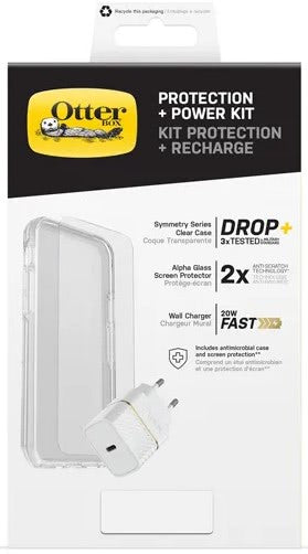 OTTERBOX Kit Coque + Verre Trempé + Chargeur IPHONE