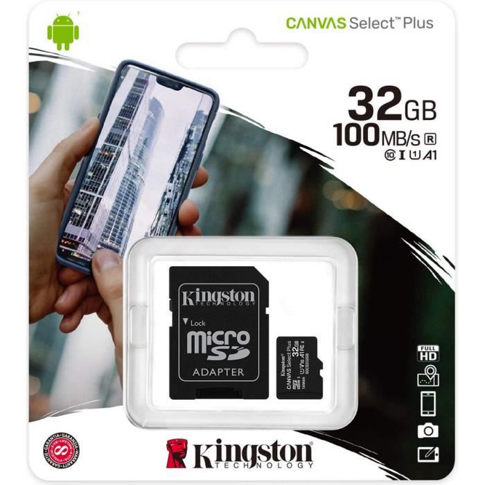 KINGSTON Canvas Select Plus microSD 32GO